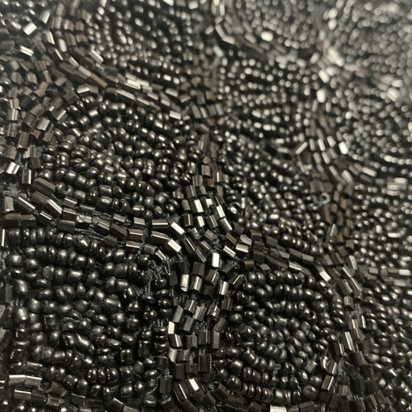 Dressy, black, beaded purse stylish prom wedding - Picture 4 of 10